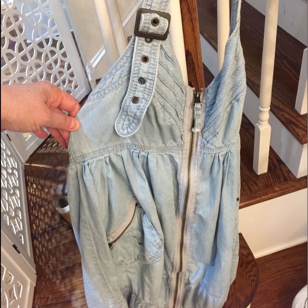 Blue jean halter dress - Picture 2 of 4